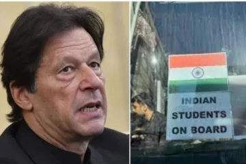 கைவிட்ட பாகிஸ்தான் அரசு : இந்திய தேசிய கொடி, ‘ஜெய் ஸ்ரீ ராம்’ கூறி உக்ரைன் எல்லையை கடக்கும் பாகிஸ்தானியர்கள்