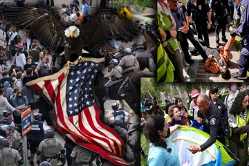 பலஸ்தீனர்களுக்கு ஆதரவாக பல்கலைக்கழக மாணவர்கள்: அமெரிக்காவில் பதற்றம்