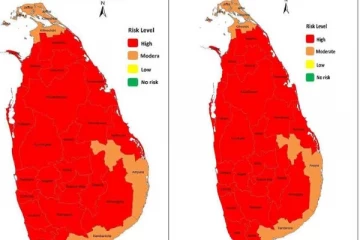 வடக்கு கிழக்கு உட்பட 21 மாவட்டங்களுக்கு விடுக்கப்பட்ட சிவப்பு எச்சரிக்கை