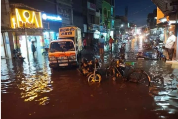கரூரில் நிகழ்ந்த சோகம்: கட்டிலில் படுத்திருந்த மூதாட்டி  மழை வெள்ளத்தில் சிக்கி பலி