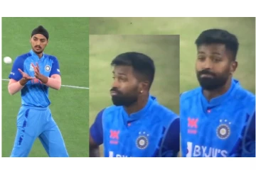 அர்ஷ்தீப் சிங்கின் தொடர் நோ-பால் மீறல்கள்... - கலக்கமடைந்த ஹர்திக் பாண்டியா...! வைரலாகும் வீடியோ...!