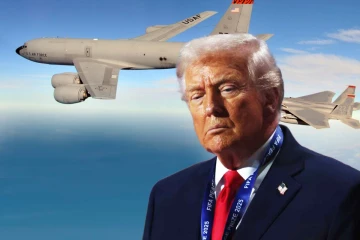 அமெரிக்காவின் பெரிய விமானந்தாங்கியில் தீ! K.C 135 விமானமும் விழுந்தது!