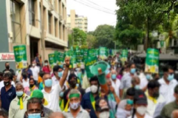 கொழும்பில் அரசுக்கெதிராக பாரிய ஆர்ப்பாட்டம்