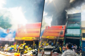 கொழும்பு ஆமர்வீதியில் சற்றுமுன்னர் பாரிய தீ விபத்து!