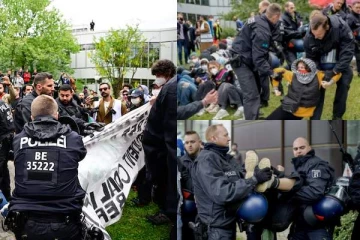 பெர்லினில் பாலஸ்தீன ஆதரவு ஆர்வலர்கள் 140 பேர் கைது