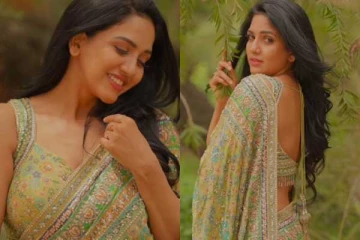 திருமணத்திற்கு பின்பும் குறையாத கிளாமர்!! சேலையில் மயக்கும் நடிகை பாவ்னி ரெட்டி..