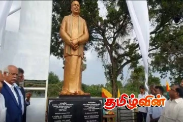தமிழரசுக்கட்சியின் மூத்த தலைவர் மாவை சேனாதிராஜாவிற்கு சிலை திறப்பு