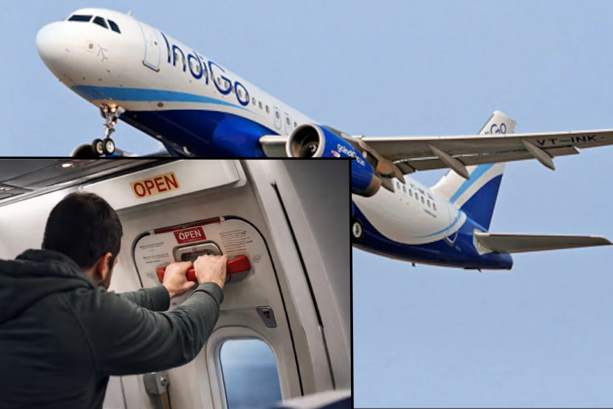 இண்டிகோ விமானத்தில் அவசரகால கதவை திறக்க முயன்ற பயணி | Passenger Tries Open Emergency Exit Indigo Flight இண்டிகோ விமானத்தில் அவசரகால கதவை திறக்க முயன்ற பயணி | Passenger Tries Open Emergency Exit Indigo Flight