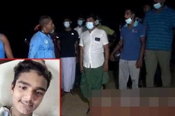 දිය වැලකට හසුවූ පාසල් සිසුවා පියාගේ බෙල්ලෙ එල්ලෙයි..සිදුවූ අවාසනාවන්ත දේ මෙන්න(VIDEO)