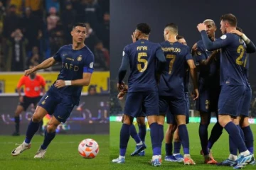 கடைசி நிமிடங்களில் தலையால் முட்டி கோல் அடித்த ரொனால்டோ! அல் நஸர் இமாலய வெற்றி