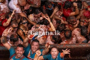 ලොව විශාලතම ආහාර සටන ස්පාඤ්ඤයේ දී...(PHOTOS)