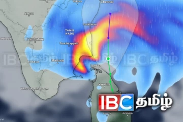 யாழிலிருந்து 80 கிலோமீட்டர் தொலைவில் டித்வா புயல்!