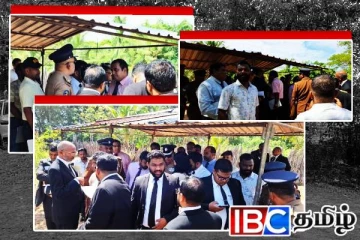 குருக்கள் மடத்திலுள்ள மனிதப் புதைகுழியை பார்வையிட்ட உயர் அதிகாரிகள்