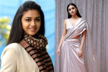 எலும்பு தெரியும் அளவிற்கு ஒல்லியான கீர்த்தி...! அழகின் சீக்ரெட் இதுதானா?