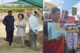 චෙම්මනි සමූහ මිනීවළ නිරීක්ෂණයට ආ EU නියෝජිතයන් හමුවේ උණුසුම් විරෝධතාවයක්
