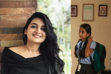 தன்னை விட எடை அதிகமான உடையில் பாபநாசம் நடிகை ! எப்படி போஸ் கொடுத்துள்ளார் பாருங்க