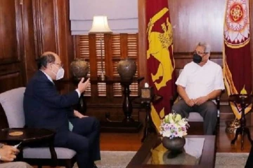 அரைமணிநேரம்  இடம்பெற்ற ஜனாதிபதி கோட்டாபய -ஷிங்க்லா சந்திப்பு