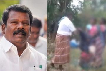 பழங்குடியின பெண்ணை காலனியால் சரமாரியாக அடித்து விரட்டிய நபர் - பரபரப்பு