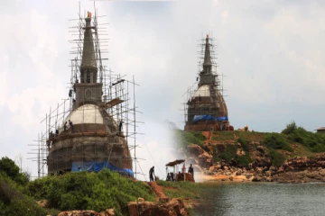 வடக்கு கிழக்கினை இணைக்கும் முக்கிய பகுதியில் இரகசியமாக கட்டப்படும் விகாரை