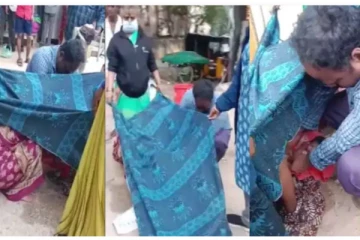 மறுத்த மருத்துவமனை - கர்ப்பிணி நடுரோட்டில் குழந்தை பெற்ற கொடூரம்!