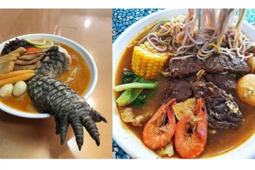 இப்படி நூடுல்ஸ் சாப்பிட்டுள்ளீர்களா.. முதலைக் கால் வறுவலோடு - வைரலாகும் ஹோட்டல்!