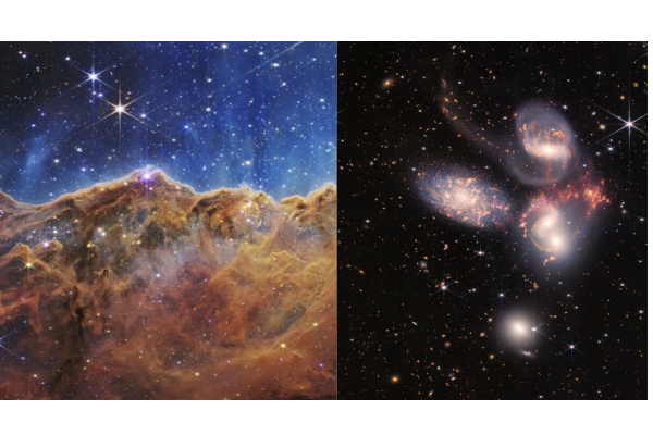 யாரும் பார்க்காத பிரபஞ்சத்தின் அழகிய புகைப்படங்களை ‘ஜேம்ஸ் வெப்’ பூமிக்கு அனுப்பியது - வைரலாகும் வீடியோ - தமிழ்நாடு