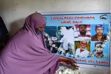 இலங்கை கடற்பரப்பில் உயிரிழந்த இந்திய மீனவர்களுக்கு மட்டக்களப்பில் அஞ்சலி