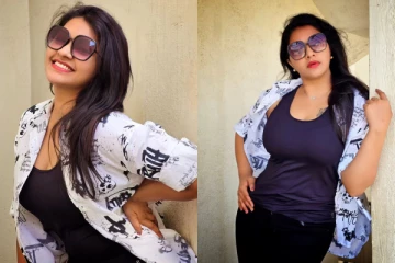 நடிகை ரச்சிதா மஹாலக்ஷ்மி ட்ரெண்டி லுக்கில் லேட்டஸ்ட் போட்டோஷூட்