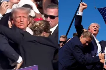 டொனால்டு டிரம்ப் மீது அதிர்ச்சி தாக்குதல்! அமெரிக்காவில் பரபரப்பு (வீடியோ)