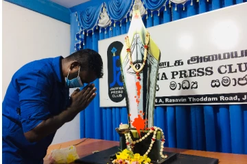 படுகொலை செய்யப்பட்ட ஊடகவியலாளர்களுக்கு யாழில் அஞ்சலி