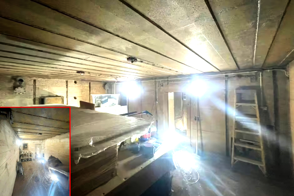 Nazi Bunker Discovery UK, World War II Nazi Bunker Guernsey, German Wtitings in UK Home, Historic WWII site UK, World War 2 Bunker, WW2 Nazi Bunker