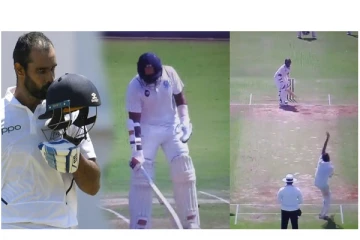 காயத்தையும் பொருட்படுத்தாமல் ஒற்றை கையால் பேட்டிங் செய்து அசத்திய விஹாரி... - குவியும் பாராட்டு...!