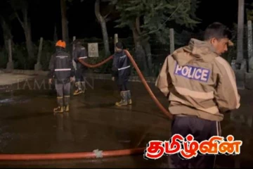 மோசமான வானிலை! தூய்மை செய்யும் பணியில் நுவரெலியா பொலிஸார்