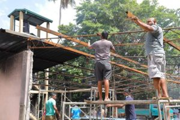 தீயில் எரிந்த அமைச்சர் பிரசன்னவின் அலுவலகம் புணரமைப்பு! | Minister Prasannas Office Gutted In Fire