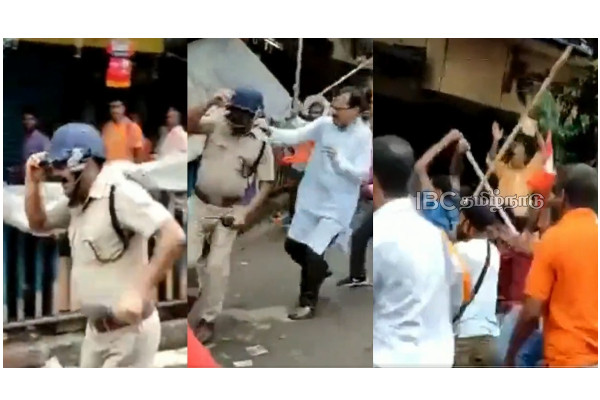 Protesters - police - viral video