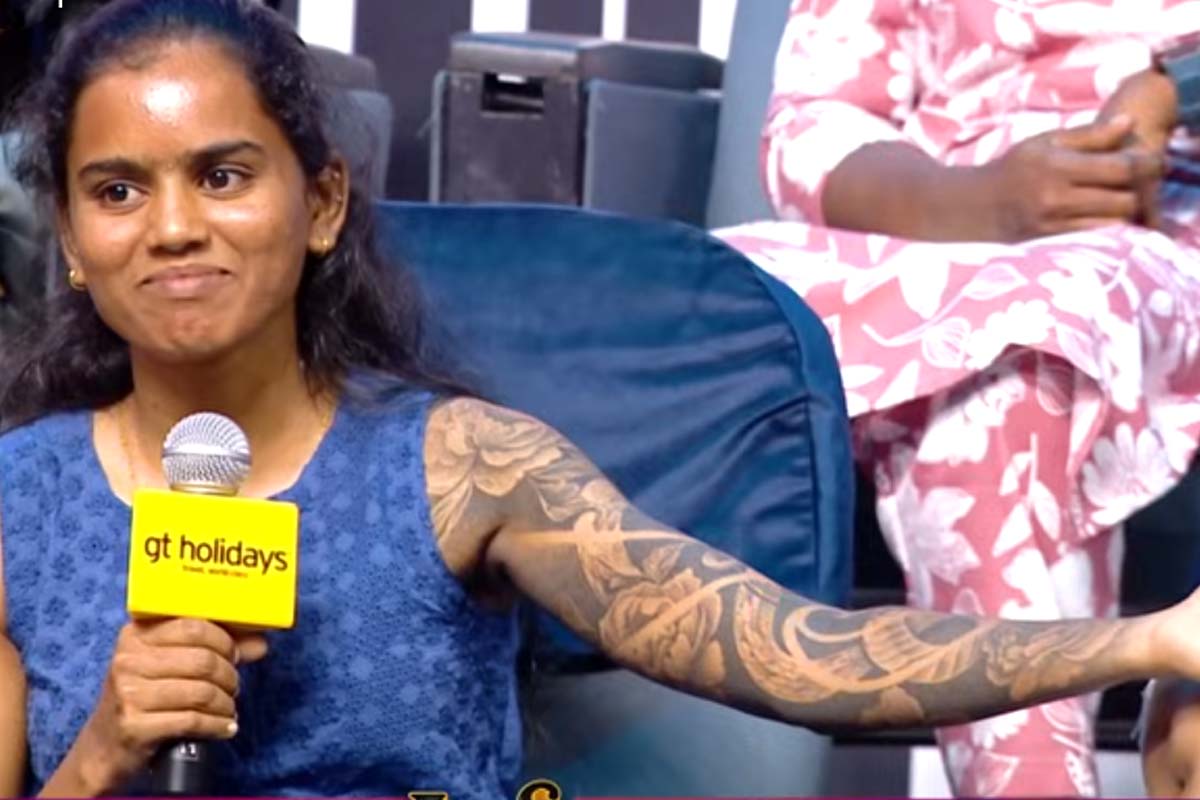 Neeya Naana: என்னது உடம்பில் 55 டாட்டூவா? வாயடைத்துப் போன கோபிநாத் | Neeya Naana Girl Morethen 55 Plus Tattoo In Body Neeya Naana: என்னது உடம்பில் 55 டாட்டூவா? வாயடைத்துப் போன கோபிநாத் | Neeya Naana Girl Morethen 55 Plus Tattoo In Body