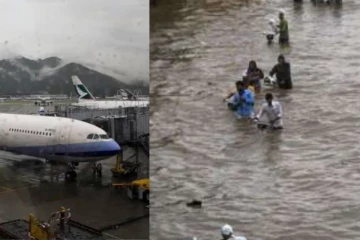 டெல்லியை வெளுத்து வாங்கும் கனமழை - 70 கிலோ மீட்டர் வேகத்தில் வீசிய புயல்!