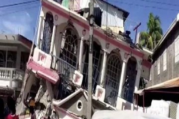 ஹைதியை உலுக்கிய நிலநடுக்கம்...பலி எண்ணிக்கை 227 ஆக உயர்வு