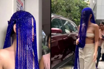 மேலாடையில்லாமல் தலைமுடியால் மறைத்து கொண்டு திரியும் பிரபலம்! விமர்சனங்களால் கொட்டி தீர்க்கும் நெட்டிசன்கள்