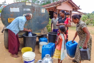 තවත් අවාසනාවන්ත තත්ත්වයක් - මේ ප්‍රදේශයේ ජලය නැත්තටම නැතිවෙයි පවුල් 500ක් අසරණයි
