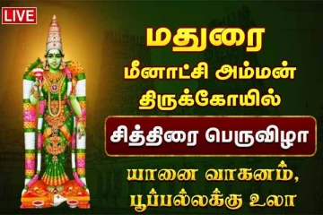 சித்திரை திருவிழா- யானை வாகனம், பூப்பல்லக்கு உலா (நேரலை வீடியோ)