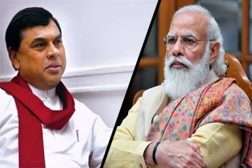 இந்திய பிரதமர் நரேந்திர மோடியுடன் பசில் ராஜபக்ச  சந்திப்பு