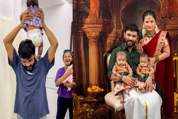 இணையத்தை கலக்கும் சினேகன்-கன்னிகா மகள்களின் பிறந்த நாள்! கொண்டாட்டத்தை பாருங்க | Snehan Kannika Daughter S First Birthday Video