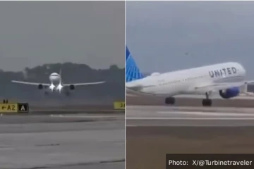 ஓடுபாதையில் கழன்று ஓடிய விமானத்தின் சக்கரம்: பரபரப்பு வீடியோ காட்சி