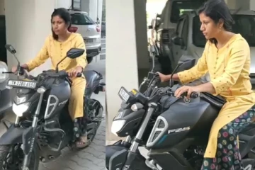பைக் ஓட்டி அசத்தும் ஆலியா! வாயடைத்து போன ரசிகர்கள்...வைரலாகும் காட்சி