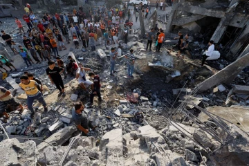 காசா மருத்துவமனை தாக்குதலுக்கு பதிலடி: ராக்கெட் மழை பொழிந்த ஹமாஸ்...