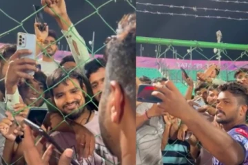 ரசிகரின் போனில் பேசிய சஞ்சுசாம்சன் - வைரலாகும் வீடியோ!