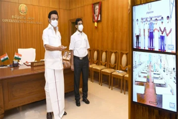 விருதுநகரில் புதிய கொரோனா சிகிச்சை மையத்தை முதல்வர் ஸ்டாலின் திறந்து வைத்தார்