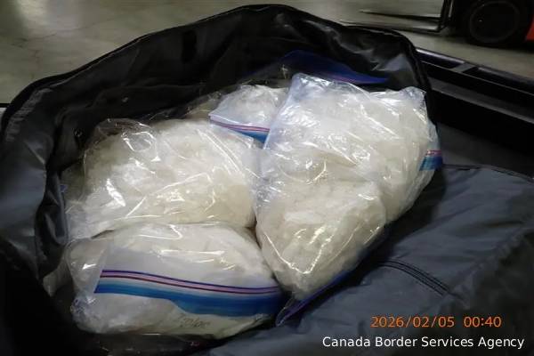 கனடா எல்லையில் சிக்கிய ட்ரக்கில் 266 கிலோ போதைப்பொருள் | Cbsa Find 266 Kg Suspected Meth Bound For Canada