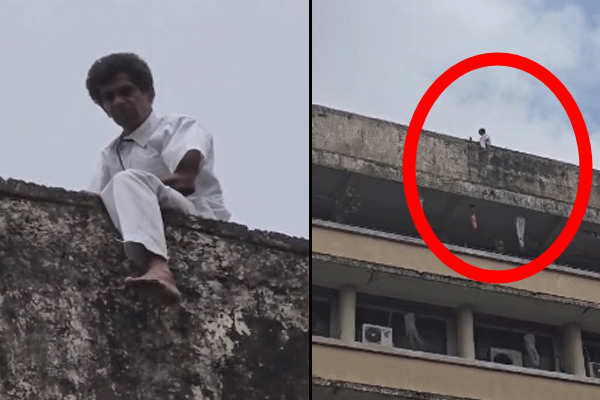 கொழும்பு வைத்தியசாலை கூரைமீது ஏறி போராட்டம் | Protest On The Roof Of The Colombo Hospital